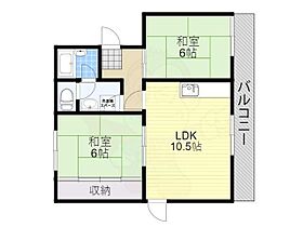 滋賀県大津市勧学１丁目（賃貸マンション2LDK・2階・50.04㎡） その2