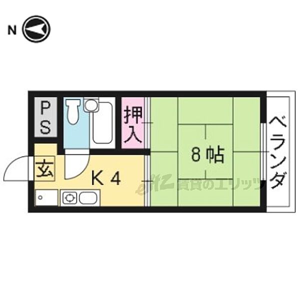 西浦マンション 35｜京都府京都市山科区小野西浦(賃貸マンション1K・3階・22.00㎡)の写真 その2