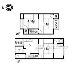 🉐敷金礼金0円！🉐桃山町泰長老126-19貸家