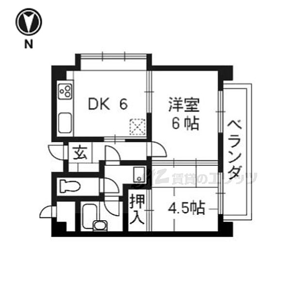 THE CITY伏見 301｜京都府京都市伏見区菊屋町(賃貸マンション2DK・3階・34.71㎡)の写真 その2