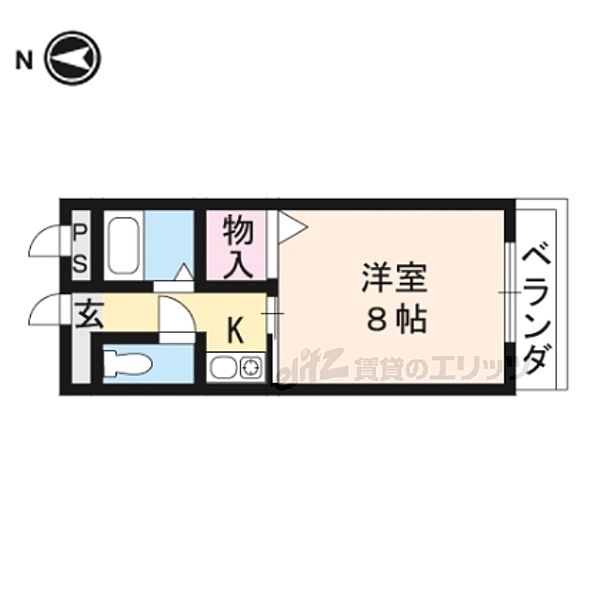 ミラベル竹鼻 3-C｜京都府京都市山科区竹鼻西ノ口町(賃貸マンション1K・3階・22.40㎡)の写真 その2