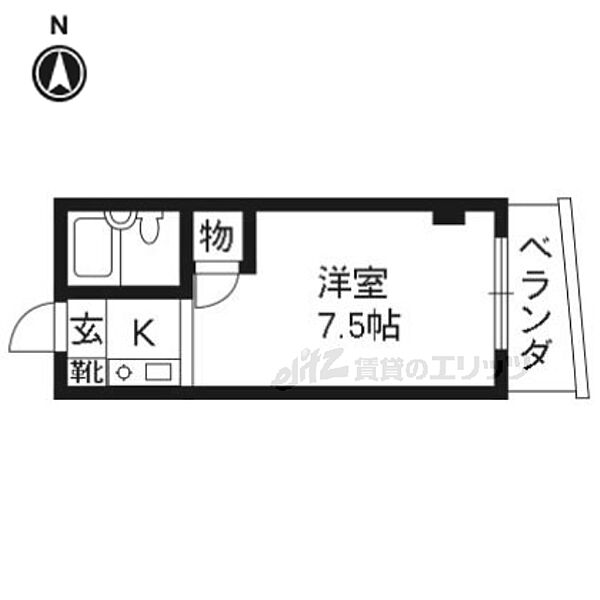 メゾンドアムール 302｜京都府京都市伏見区東浜南町(賃貸マンション1K・3階・20.10㎡)の写真 その2