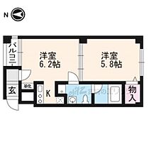 フィクトワール東山 202 ｜ 京都府京都市東山区東大路松原上る5丁目月見町（賃貸マンション1DK・2階・33.00㎡） その2