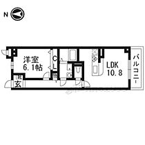 アクアパレス 206 ｜ 京都府京都市伏見区竹田藁屋町（賃貸マンション1LDK・2階・43.45㎡） その1