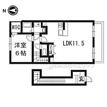 イグレック藤の森 203 ｜ 京都府京都市伏見区深草大亀谷万帖敷町（賃貸アパート1LDK・2階・46.15㎡） その1