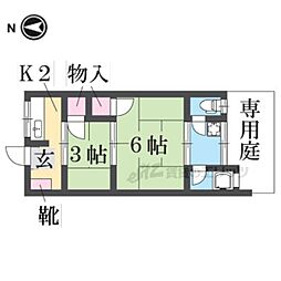 みゆき荘 2Kの間取図画像
