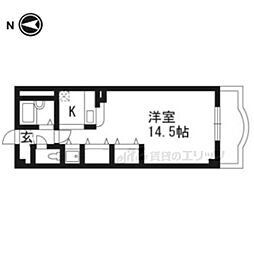 セレーノ塔南 ワンルームの間取図画像
