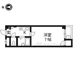 レジデンスプラザ 1Kの間取図画像