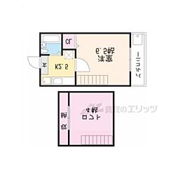 ハイツマリーネ 1Kの間取図画像