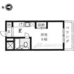 カーサ・ドマーニ 1Kの間取図画像