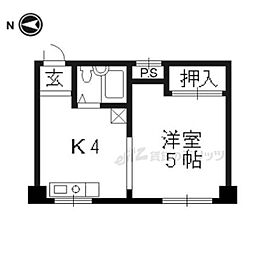 MaisonPipi 1Kの間取図画像