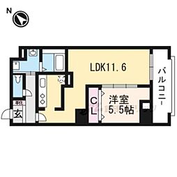 ときわぎ 1LDKの間取図画像