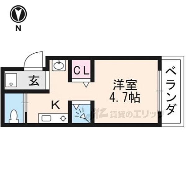 京都府京都市伏見区南部町(賃貸マンション1R・3階・18.74㎡)の写真 その2