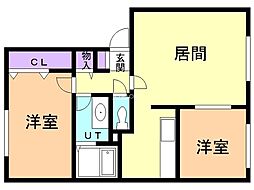 セジュール美山B 2階