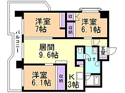 ときわパークハイツ 6階
