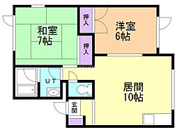 間取図画像 2LDK