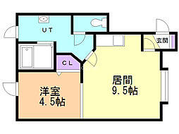 パークアベニュー5 1LDKの間取図画像