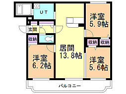 サンクレール常盤 2階