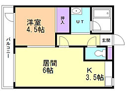 間取図画像 1LDK