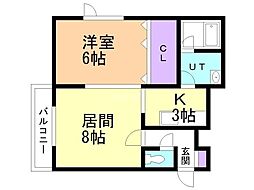 サンセットラピュタＢ 2階/B22