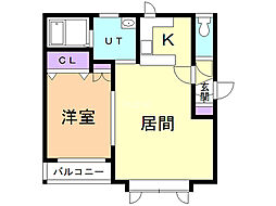 フラワーハイツ 2階/2-A