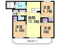 物件の間取り