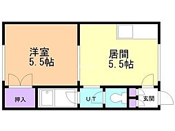 コーポＹＯＵ 2階/-