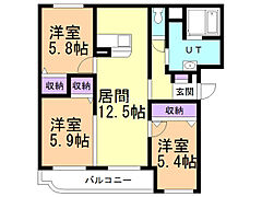 物件の間取り