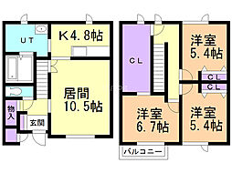 タウンハウスサルビア II 1階/3