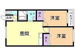 パークハイツ B棟 2階