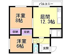 コーポ都 2階