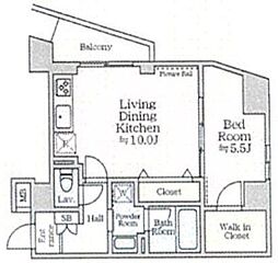 京成押上線 京成曳舟駅 徒歩7分の賃貸マンション 4階1LDKの間取り