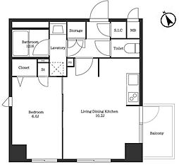 間取図画像 1LDK