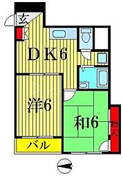 間取図画像 2DK