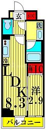 SEASONFLATS押上Terrace 1LDKの間取図画像