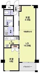 K・HOUSE 2LDKの間取図画像