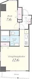 LAMAISONONZE 1LDKの間取図画像
