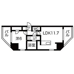 SEASONFLATS蔵前清住通り 1LDKの間取図画像