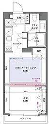 willDo清澄 1LDKの間取図画像