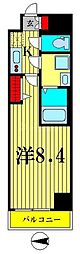AR向島 1Kの間取図画像