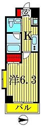 ガーラ墨田スカイフロント 1Kの間取図画像