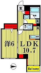 プレール・ドゥーク錦糸町5 1LDKの間取図画像