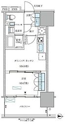 江東区大島4丁目マンション 1DKの間取図画像