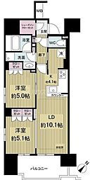 フラージュ押上 2LDKの間取図画像