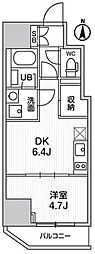 ALTERNA亀戸3 1DKの間取図画像