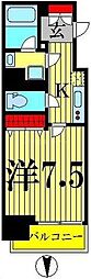 PRIMEURBANとうきょうスカイツリー 1Kの間取図画像
