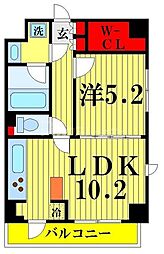 CASSIA押上 1LDKの間取図画像