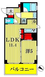 ブランシエスタ森下 1LDKの間取図画像
