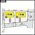 駐車場：1号棟・配置図