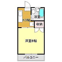 ハイツ西の後 3E ｜ 山口県下関市大字吉母495-6（賃貸アパート1K・3階・23.40㎡） その2